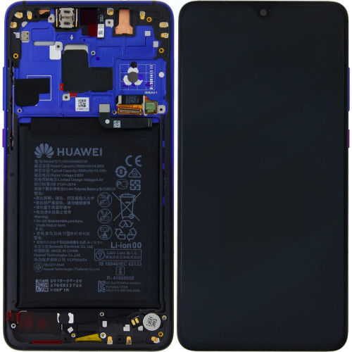 Huawei Mate 20 02352FRA (HMA-L09/ HMA-L29) OEM Service Part Screen Incl. Battery - Twilight