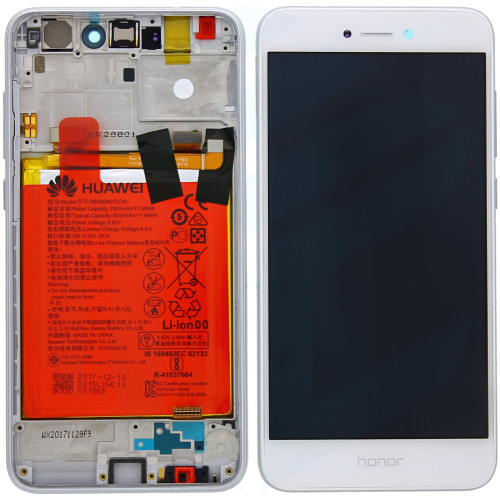 Huawei Honor 8 Lite OEM Service Part Screen Incl. Battery (02351UYE) - White