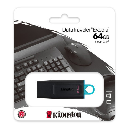 Kingston DataTraveler Exodia DTX/64GB Flash Drive USB 3.2 Gen 1