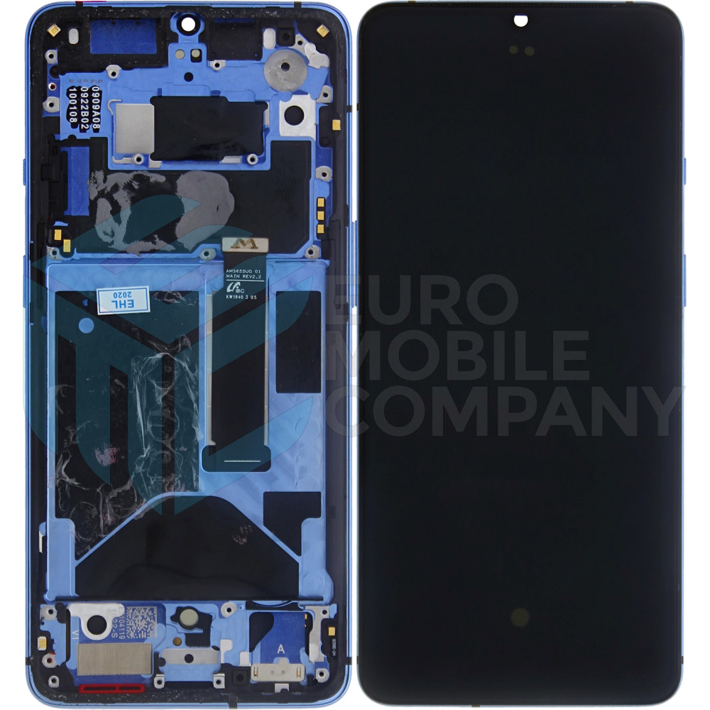 OnePlus 7T (HD1901) Display + Digitizer + Frame OEM - Glacier Blue