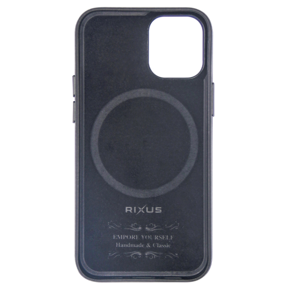 Rixus Classic 02 Case With MagSafe For iPhone 12 Mini - Black