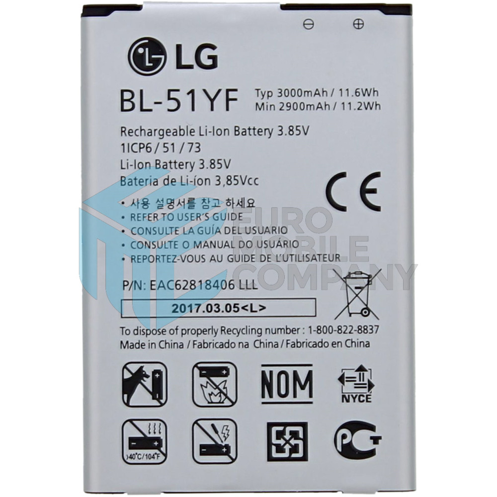 LG G4 Replacement Battery - BL-51YF - 3000mAh