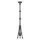 Rixus Extendable Cell Phone Tripod With Wireless Remote & Phone Holder 1.6M RXPH61 - Black