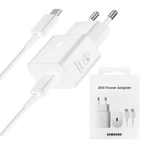 Samsung Super Fast Travel Charger 25W + Type C To C Cable EP-T2510XWEGEU - White