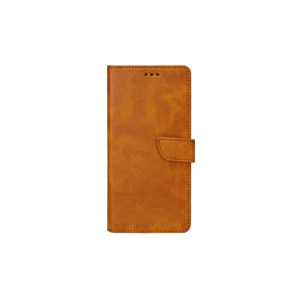 Rixus Bookcase For Samsung Galaxy A10 (SM-A105F) - Light Brown