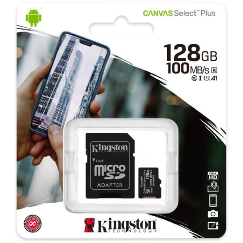 Kingston Canvas Select Plus microSD Card SDCS2 128GB - Class 10