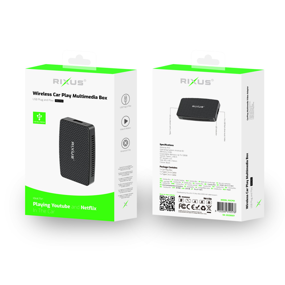 Rixus Wireless Adapter For CarPlay RXCP01