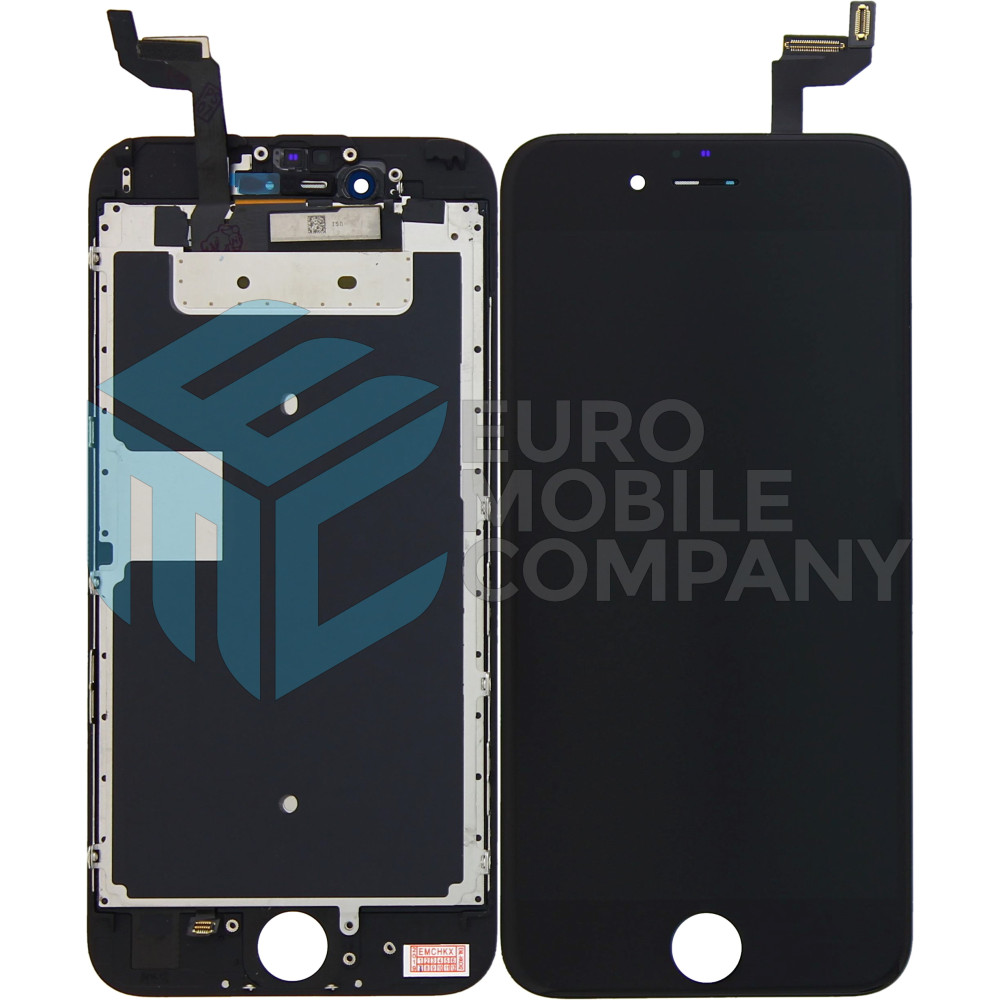 iPhone 6S Display + Digitizer + Metal plate, Replacement Glass OEM - Black