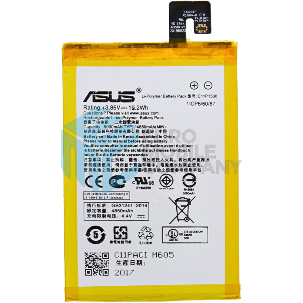Asus Zenfone Max (ZC550KL) Battery C11P1508 - 4850mAh