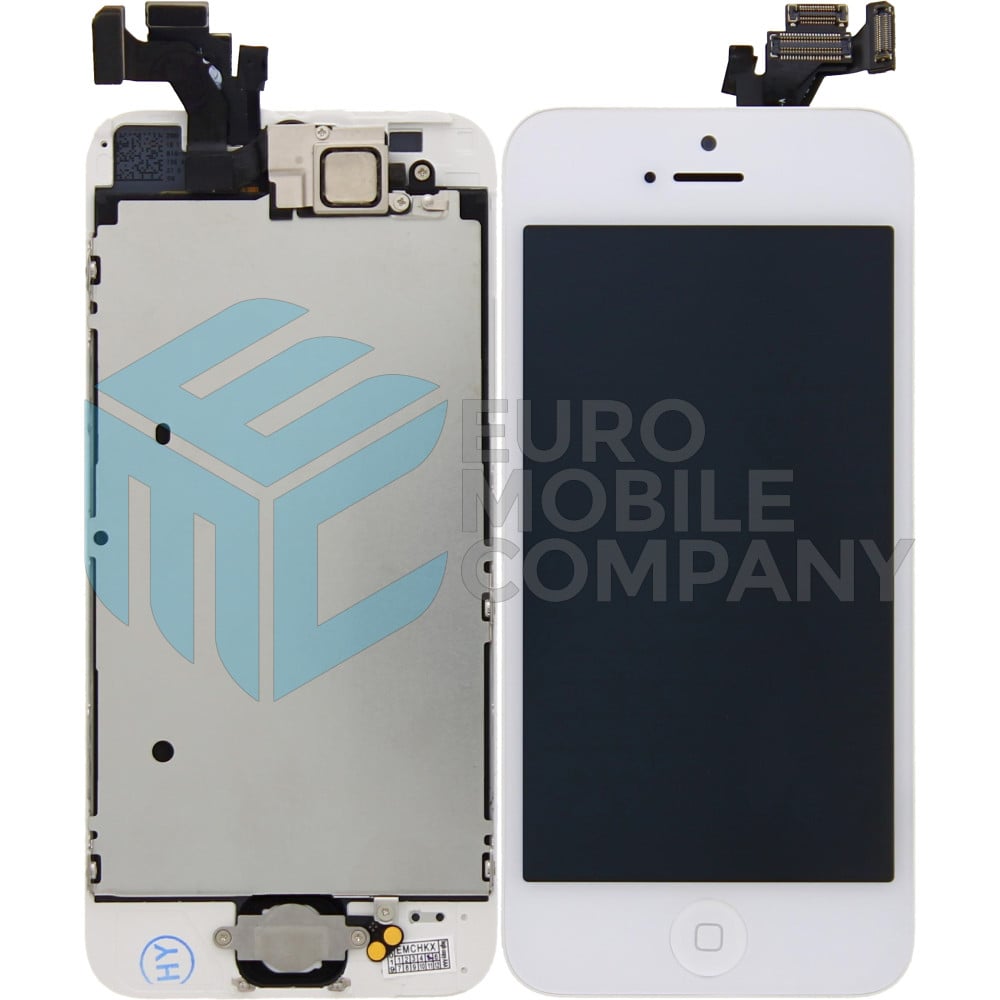iPhone 5 Display + Digitizer, Pre Assembled High Quality - White
