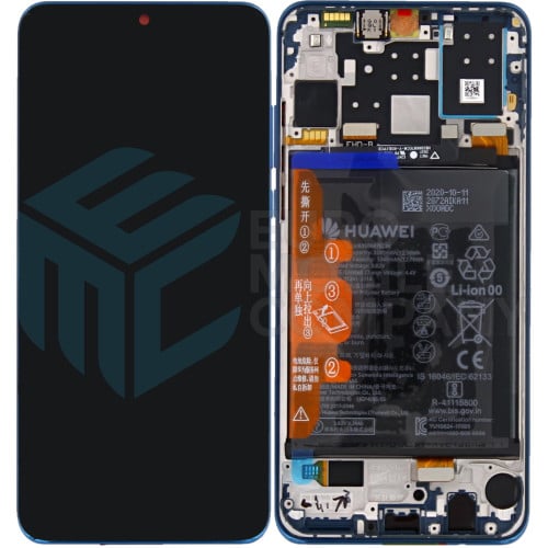 Huawei P30 Lite New Edition (MAR-L21BX) OEM Service Part Screen Incl. Battery (02353FQE) - Blue