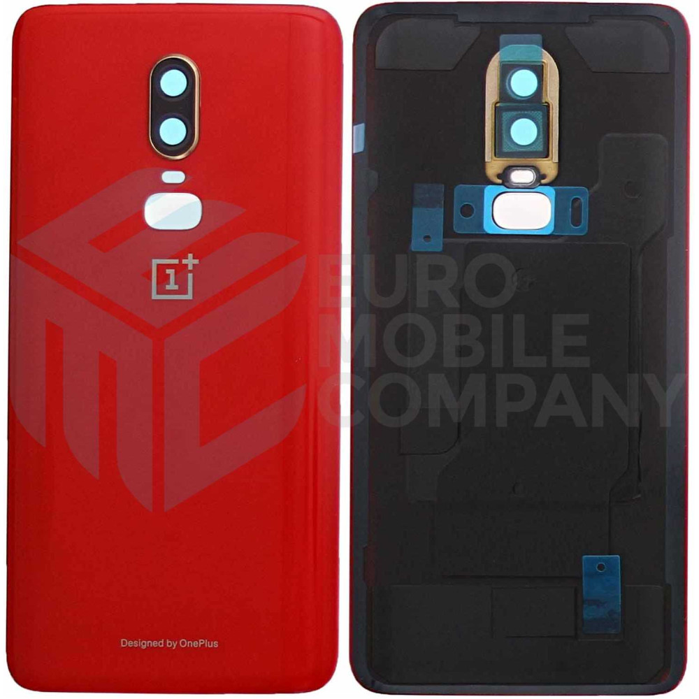 Oneplus 6 Battery Cover - Amber Red