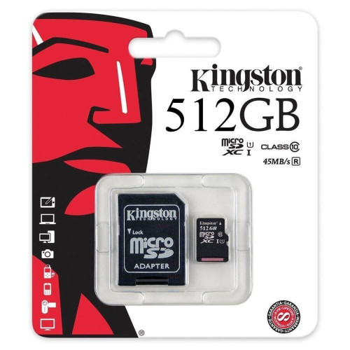 Kingston Canvas Select Plus microSD Card SDCS2 512GB - Class 10