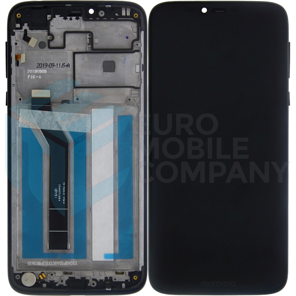 Motorola Moto G7 Power Display Complete + Frame (5D68C13152) - Ceramic Black