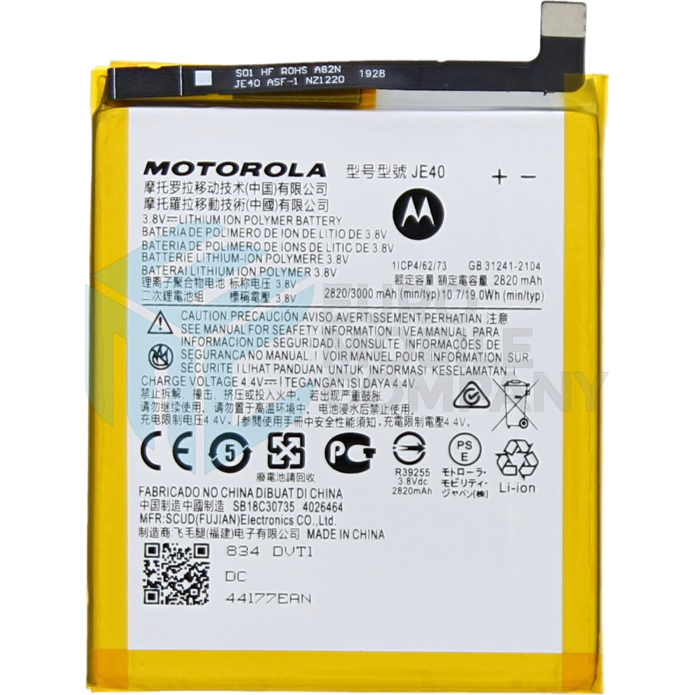 Motorola Moto Z3 Replacement Battery JE40 - 3000mAh