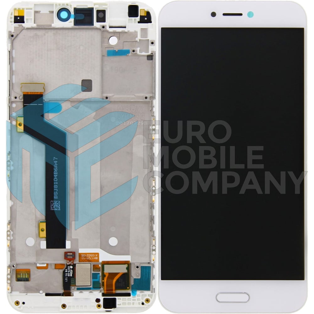 Xiaomi Mi 5C OEM Display Complete With Frame - White