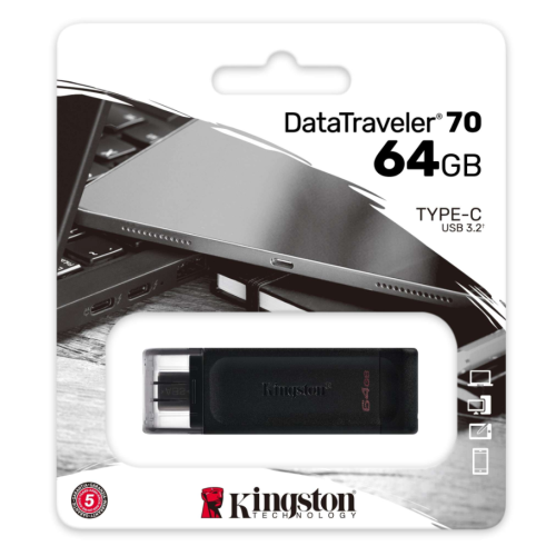 Kingston PenDrive 64Gb (Type-C 3.2) DT70/256GB