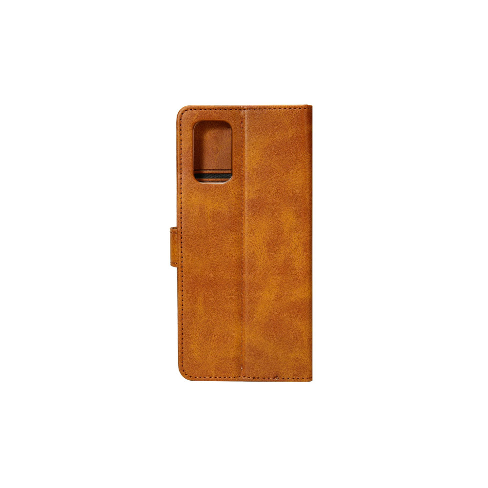 Rixus Bookcase For iPhone XS Max 6.5 - Light Brown