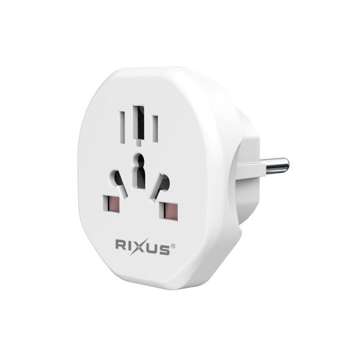 Rixus EU Travel Power Adapter RXHC27 - White