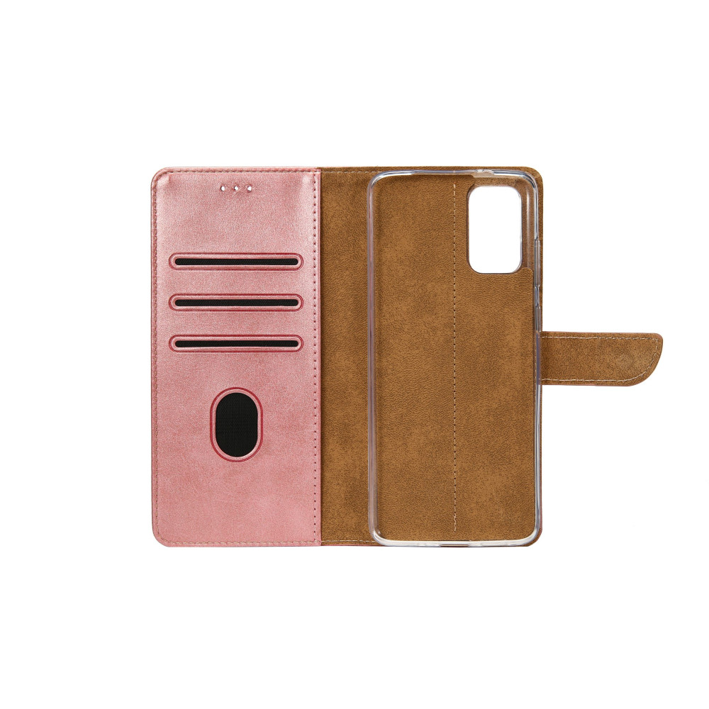 Rixus Bookcase For Samsung Galaxy A8 2018 (SM-A530F) - Pink