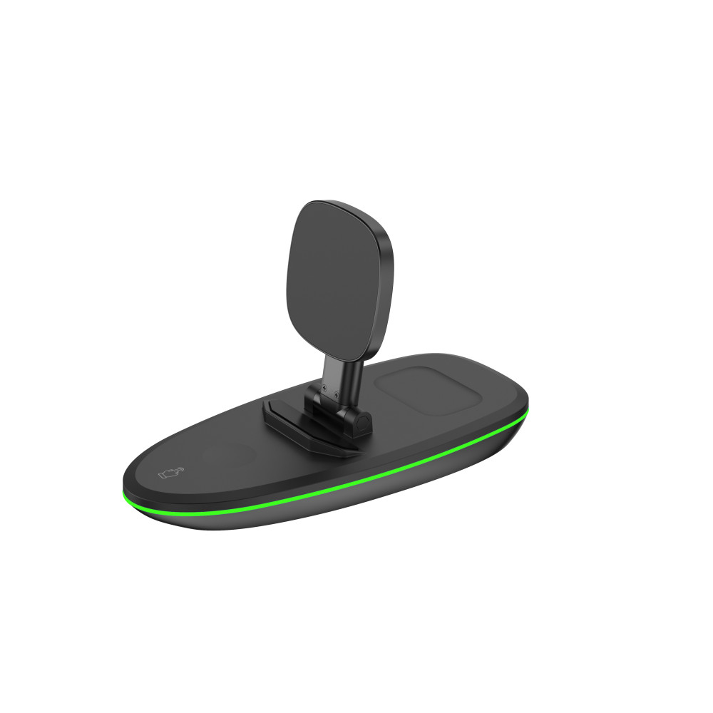 Rixus 15W 3-1 Foldable Wireless Charger Station RXWC43