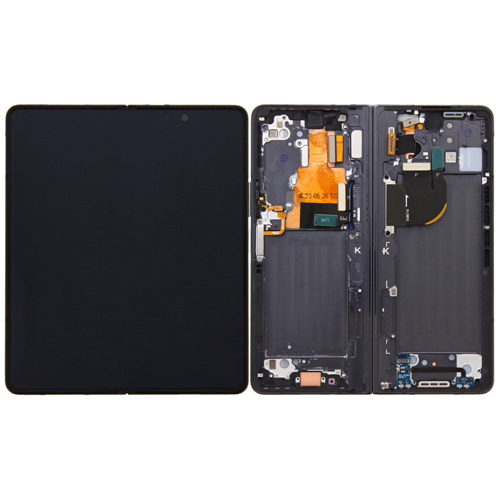 Samsung Galaxy Z Fold5 (SM-F946B) Inner Display Complete + Frame (GH82-31843A / GH82-31842A) - Phantom Black