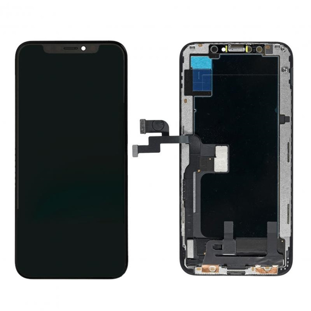 iPhone XS Display + Digitizer (Soft OLED) High Quality- Black