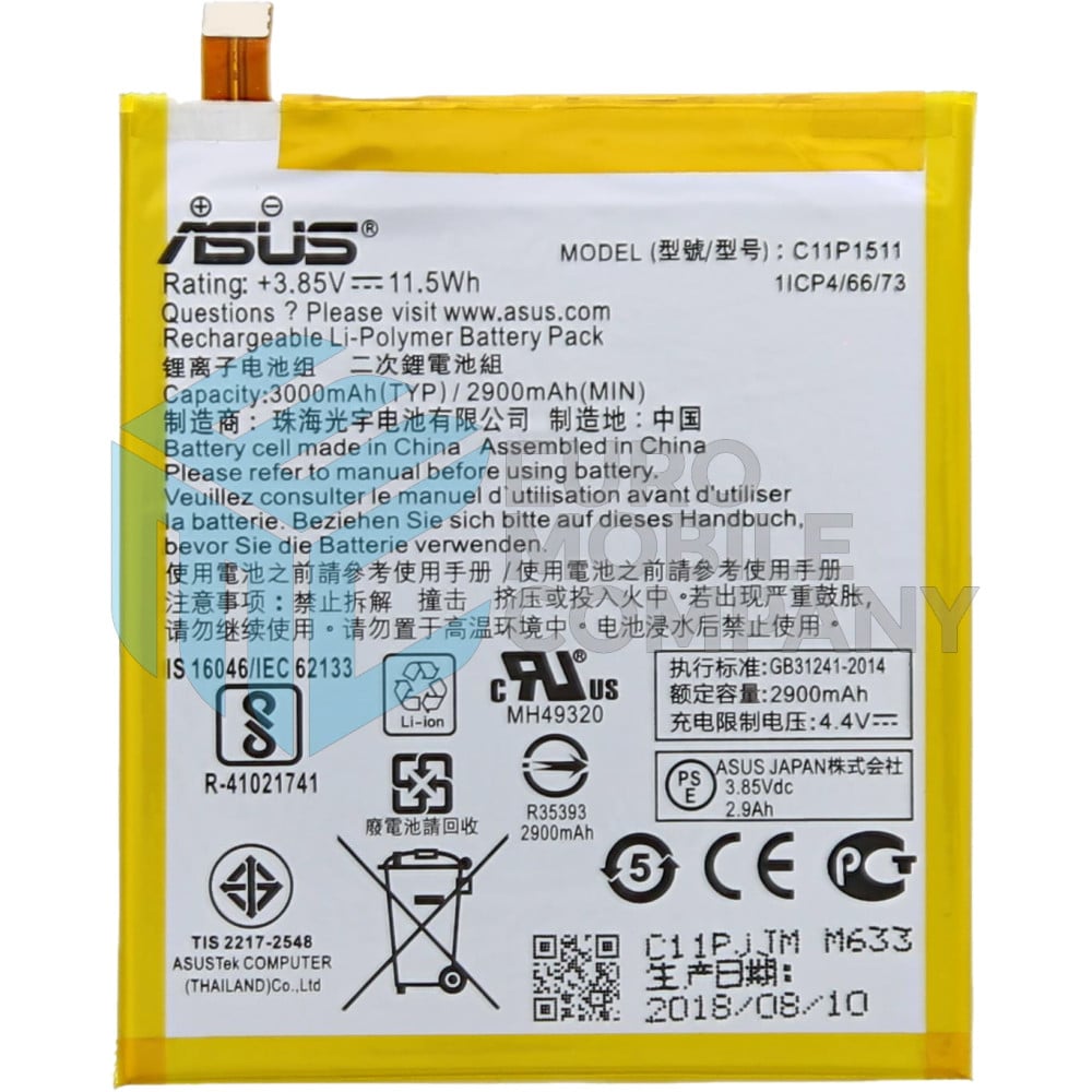Asus Zenfone 3 (ZE552KL) Battery C11P1511 - 3000mAh