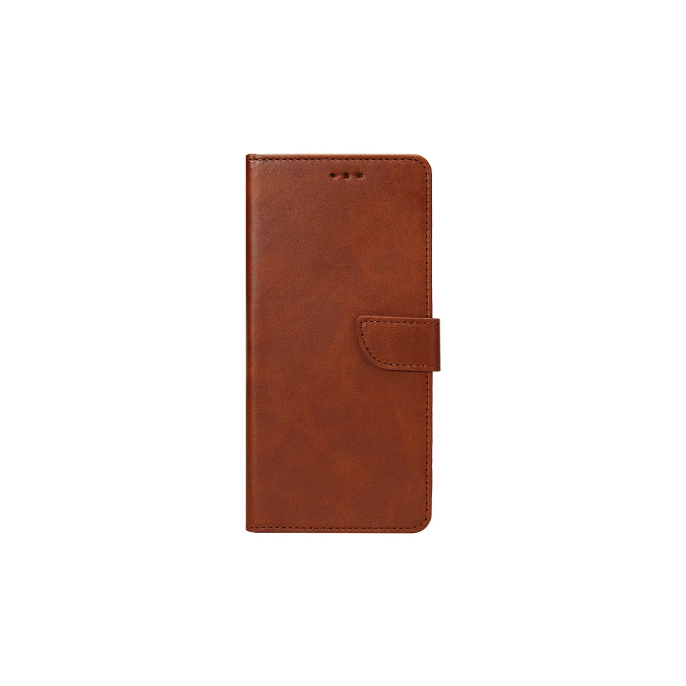 Rixus Bookcase For Samsung Galaxy S9 (SM-G960F) - Brown