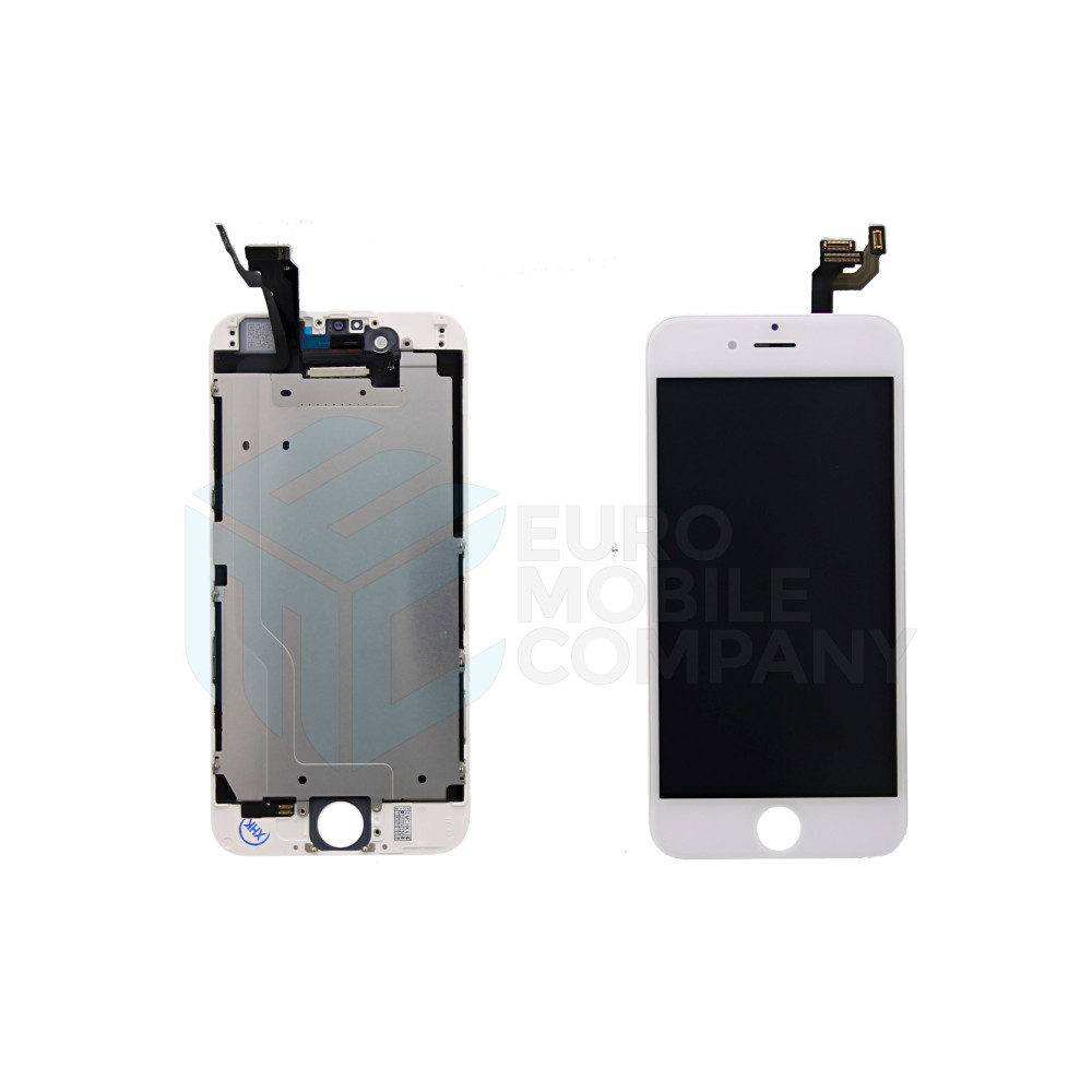 iPhone 6 Display + Digitizer + Metal Plate High Quality - White