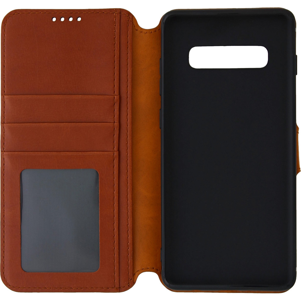 Samsung Galaxy S10 Plus (SM-G975F) Furlo Wallet Business Case - Brown