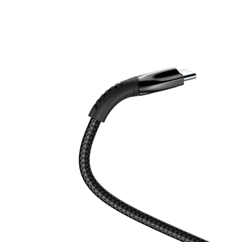 Rixus Alloy USB To USB-C Data Cable Metal RXUC30AC - Gray