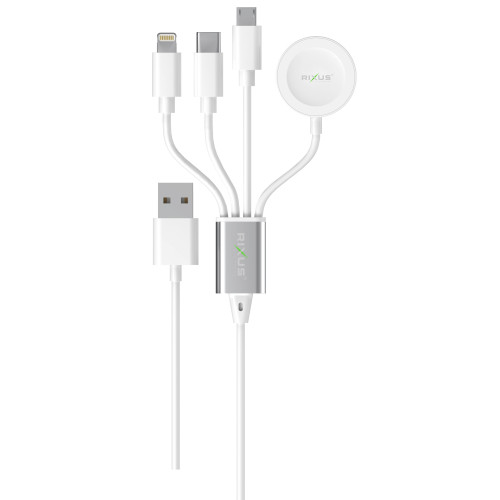 Rixus Multi USB Cable +Magnetic  iWatch Charger RXU843