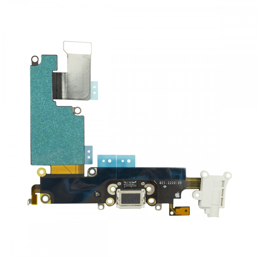 iPhone 6 Plus Dock Port + Audio Connector Flex - White
