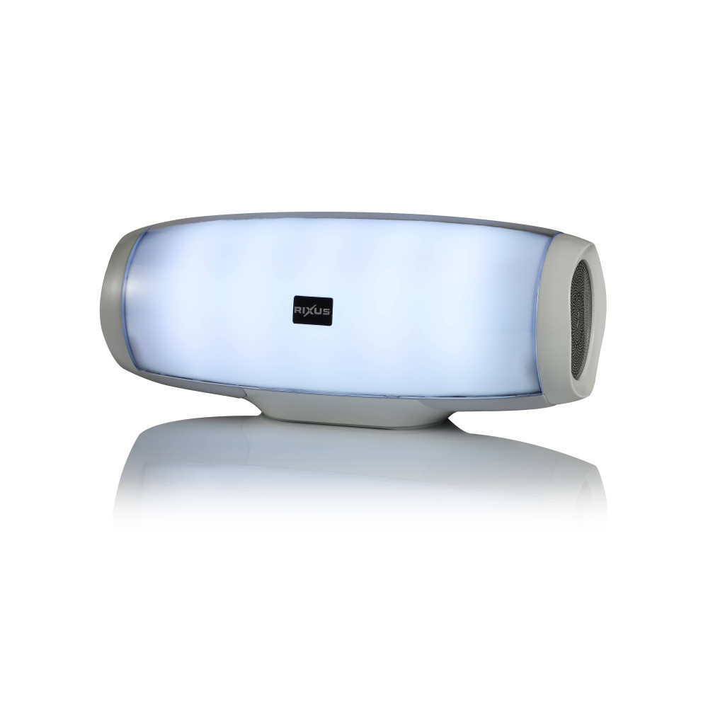 Rixus Flashing Led Bluetooth Speaker RXBS16 - White