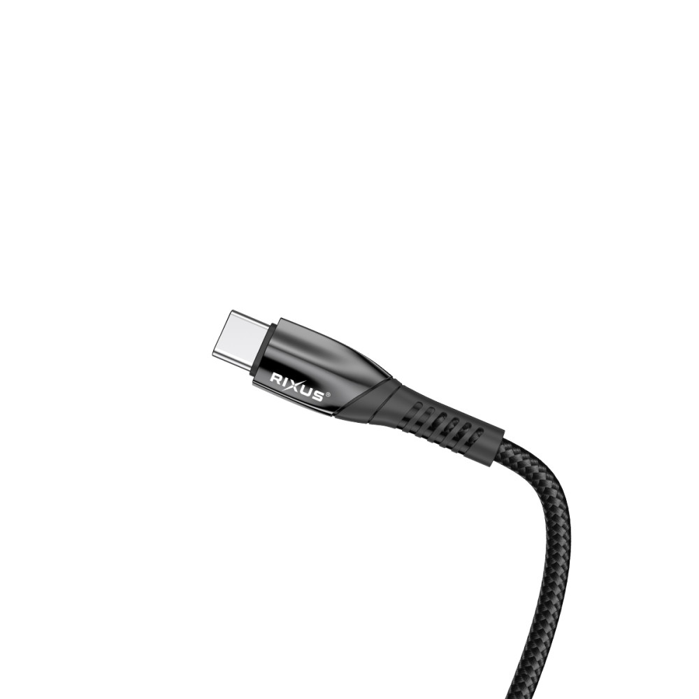 Rixus Alloy USB-C Data Cable Metal RXUC30C - Gray