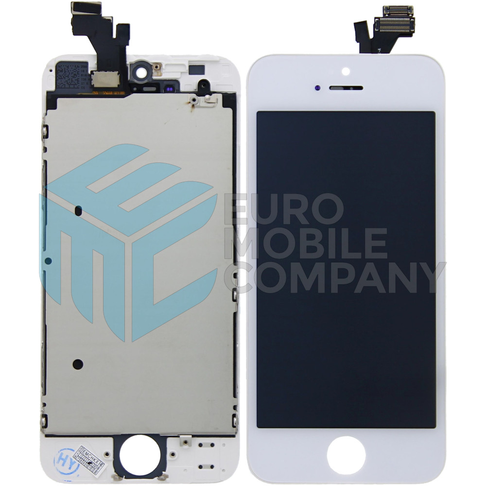 iPhone 5 Display + Digitizer, +Metal Plate A+ High Quality - White