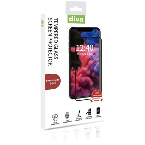 Diva Premium Plus Glass Protector For Huawei P Smart 2021 - Black