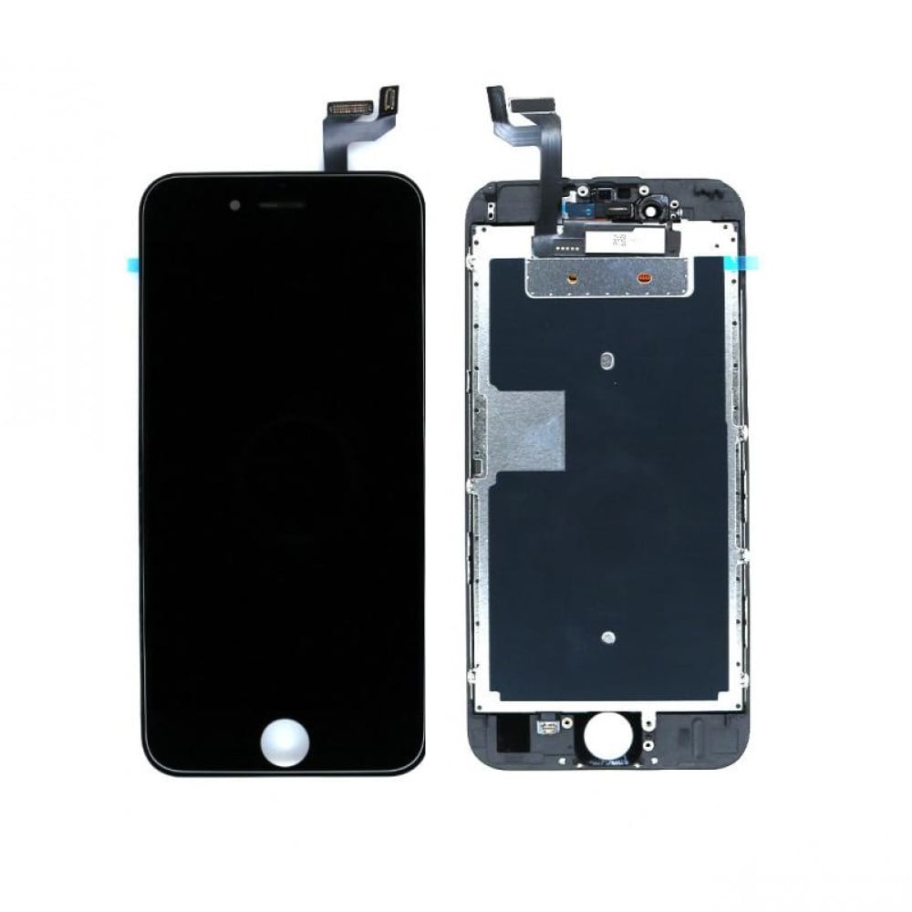 iPhone 6S Display + Digitizer, +Metal Plate A+ High Quality - Black