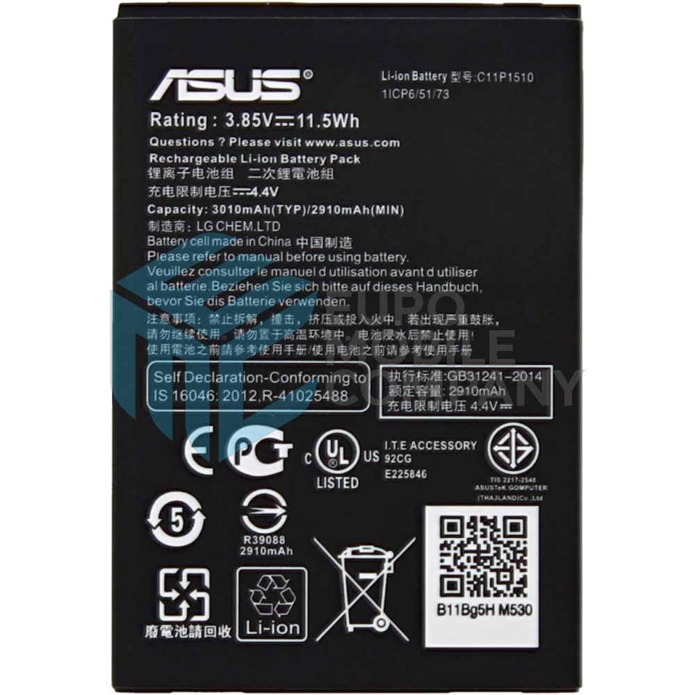 Asus Zenfone Go (ZB551KL) Battery B11P1510 - 3010mAh