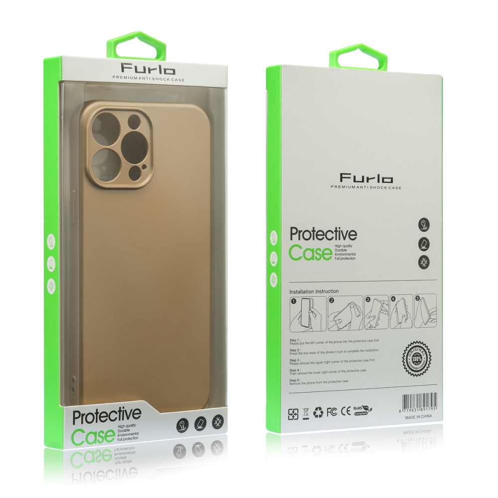 Furlo Protective Slim TPU Case For iPhone 11 Pro Max - Gold