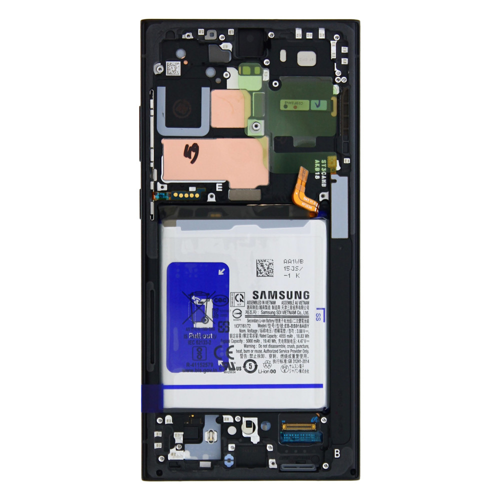 Samsung Galaxy S23 Ultra (SM-S918B) (GH82-30467E) Display Complete (With Battery) - Graphite
