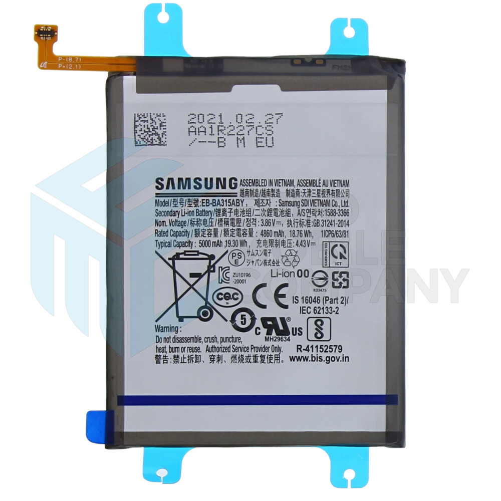 Samsung Galaxy A31 (SM-A315F) / Galaxy A32 4G (SM-A325F) / A22 4G (SM-A225F) Battery EB-BA315ABY GH82-22762A / GH82-25567A - 5000mAh