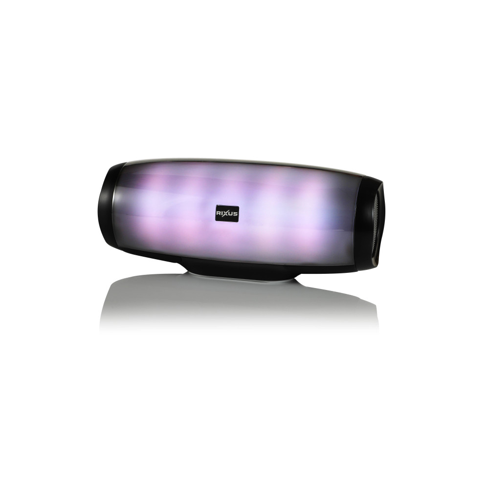 Rixus Flashing Led Bluetooth Speaker RXBS16 - Black