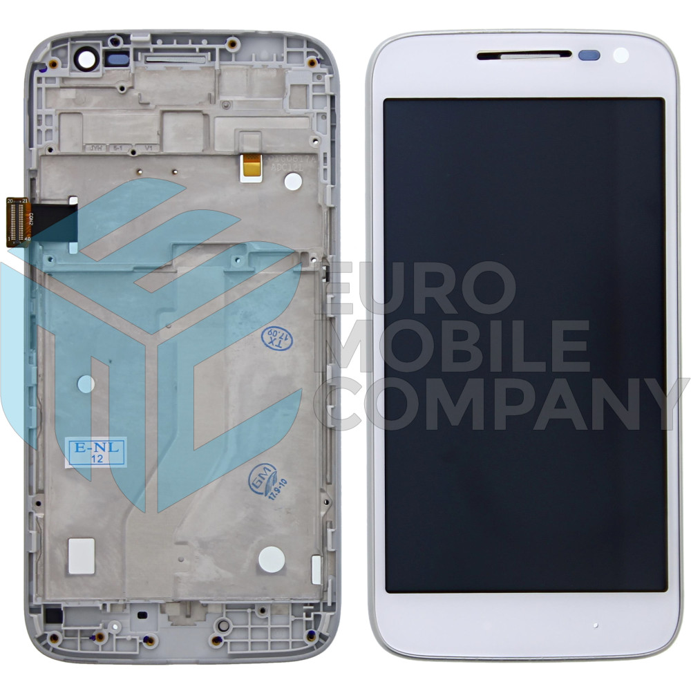 Motorola Moto G4 Play Display + Digitizer + Frame - White